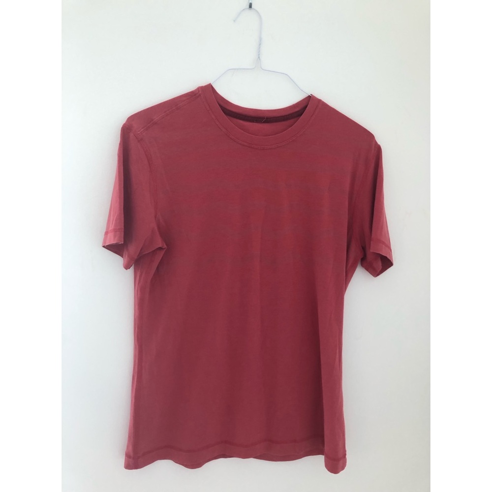 Lululemon Red Shirt with Subtle Waves